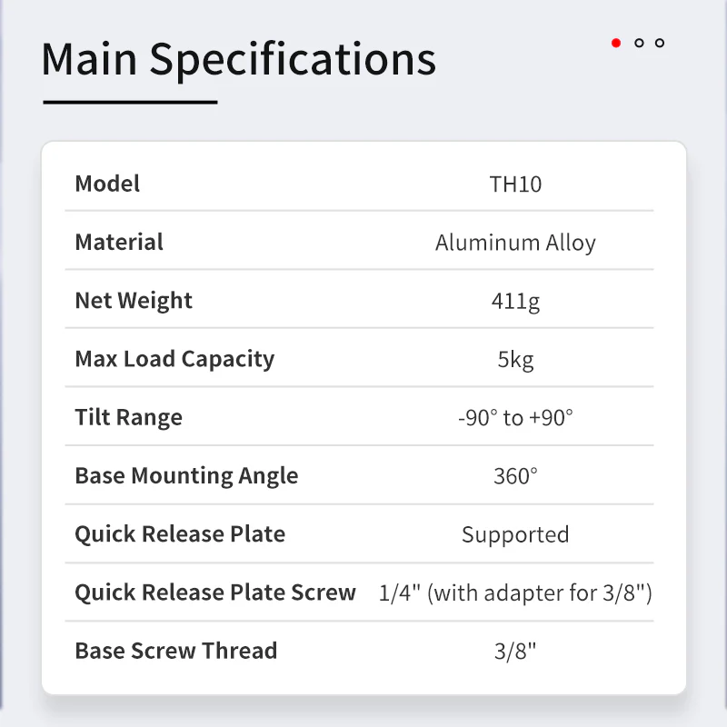 Seestar TH10 – Cabezal de Trípode Fluido para Modo Ecuatorial - Image 5