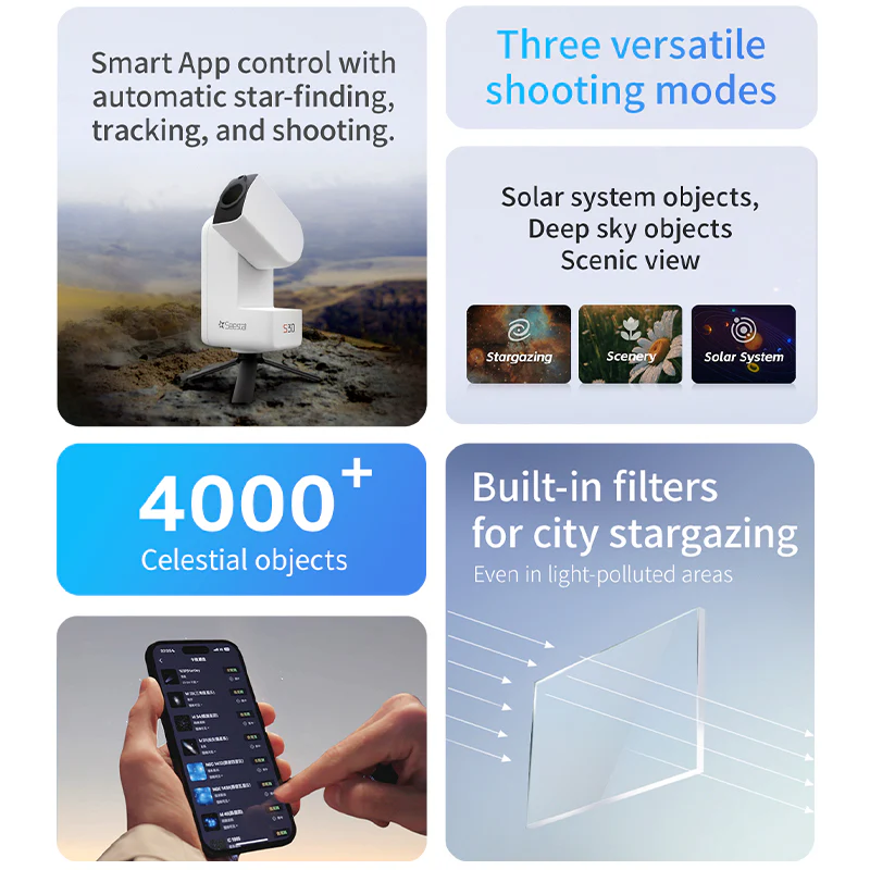 Seestar S30 – Telescopio Inteligente Todo-en-Uno - Image 5